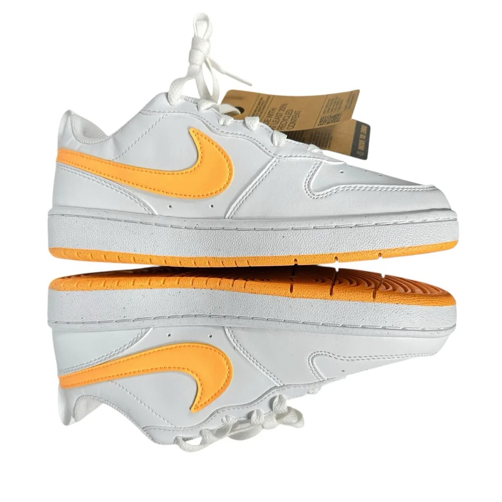 Nike Court Borough Low Recraft Gs White Peach Cream DV5456-119 Size 5Y
